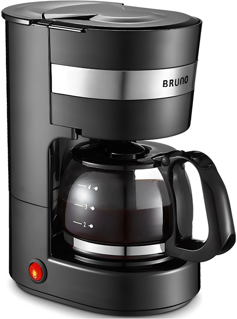 BRUNO 커피메이커 + 커피 여과지 10매, CMC-2110BL, 블랙