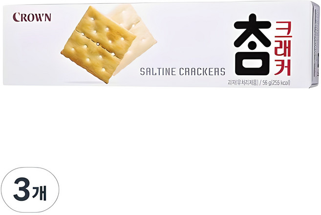 크라운 참크래커, 56g, 3개