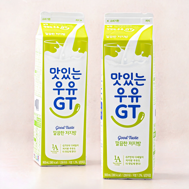 남양유업 맛있는우유GT 깔끔한 저지방우유, 900ml, 2개