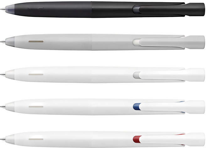 블렌 젤잉크펜 5종 세트 0.5mm, 블랙 + 그레이 + 화이트, 1세트