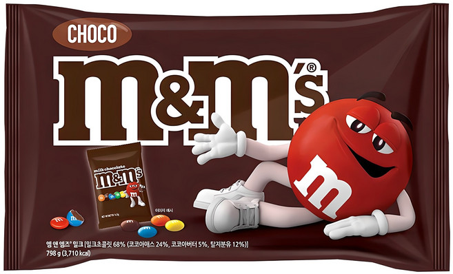 엠앤엠즈 밀크 초콜릿 펀사이즈, 798g, 1개