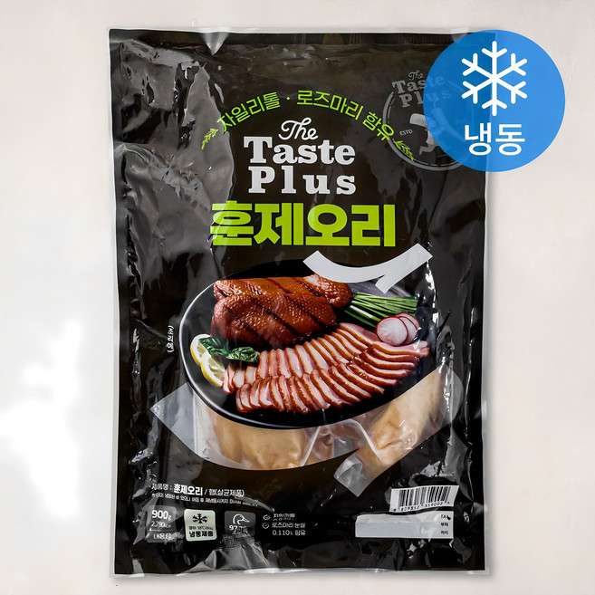 GAMI 중국산 훈제오리 한마리 완포 (냉동), 900g, 1개