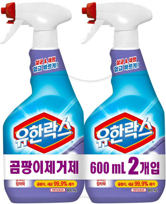 유한락스 곰팡이제거제, 600ml, 2개