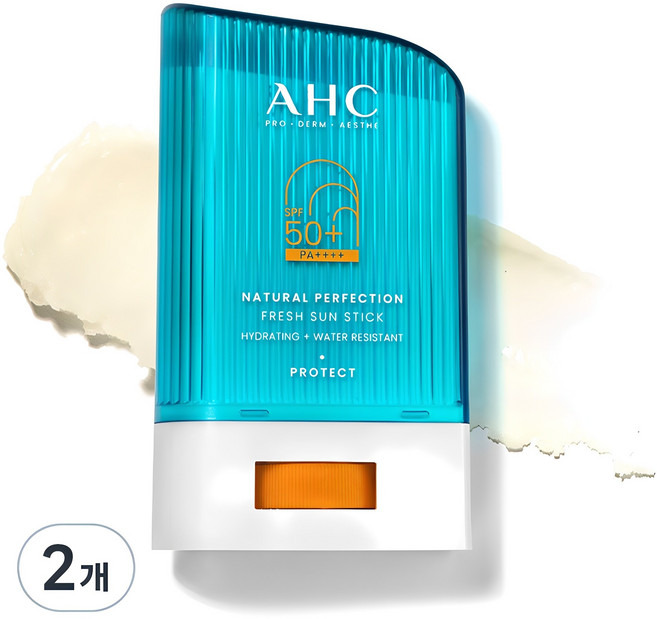 AHC 내추럴 퍼펙션 프레쉬 선 스틱 SPF50+ PA++++, 22g, 2개