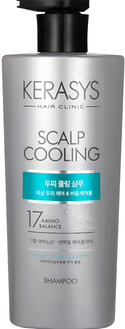 케라시스 두피 쿨링 단백질 샴푸, 600ml, 1개