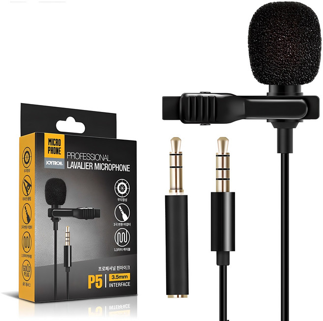 조이트론 유선 프로페셔널 핀마이크, P5