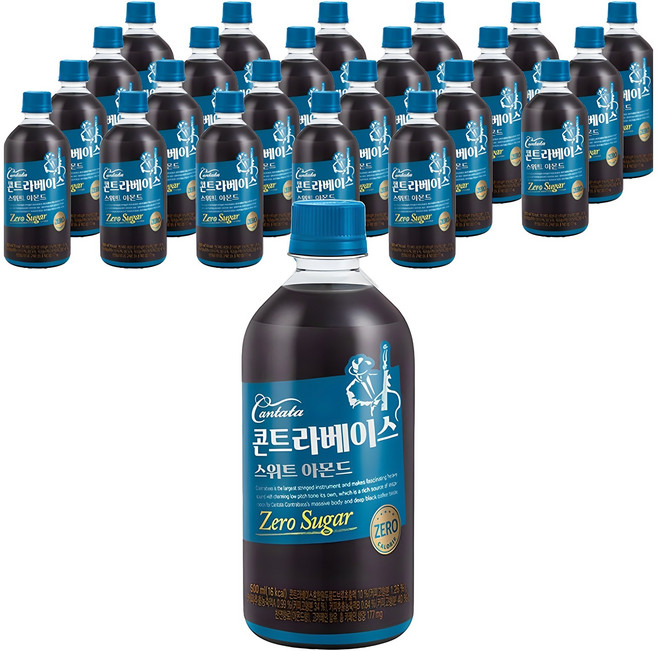 칸타타콘트라베이스 스위트 아몬드, 500ml, 24개