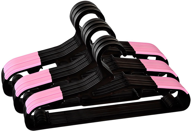 데코즈인 라운드 논슬립 옷걸이, 핑크, 30개