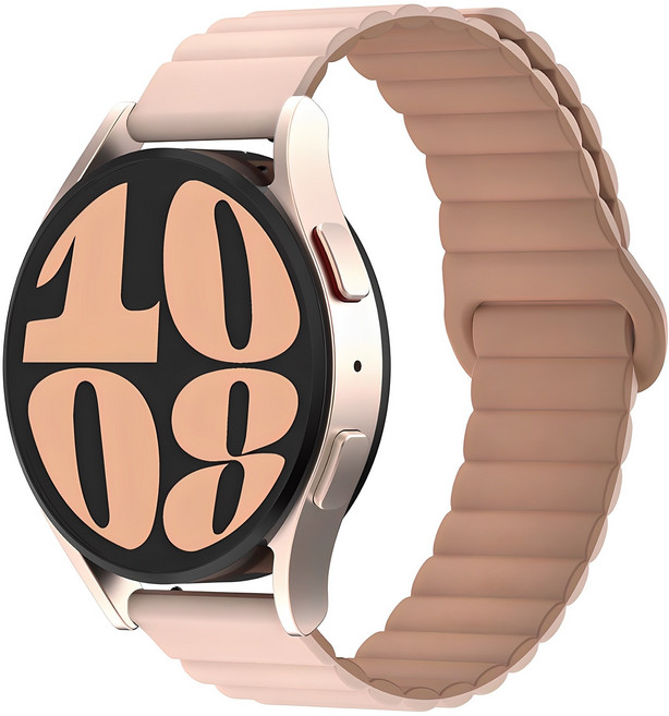 SKY 팔레트 스마트워치 마그네틱 실리콘 스트랩, 데저트 로즈, 1개