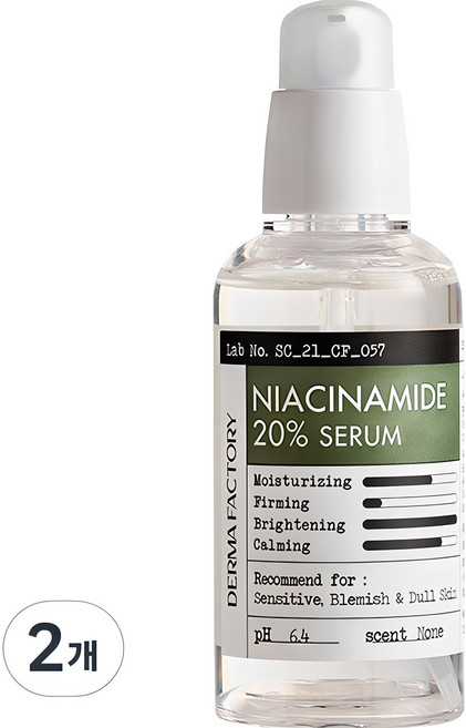 더마팩토리 나이아신아마이드 20% 세럼, 80ml, 2개
