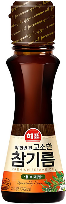 해표 고소한 참기름, 1개, 55ml