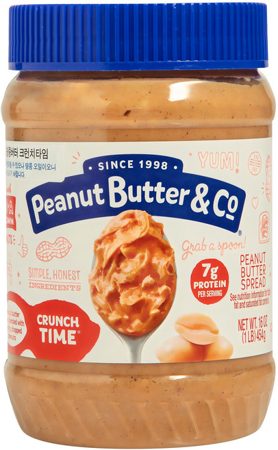 피넛버터앤코 땅콩버터잼 크런치 타임, 454g, 1개