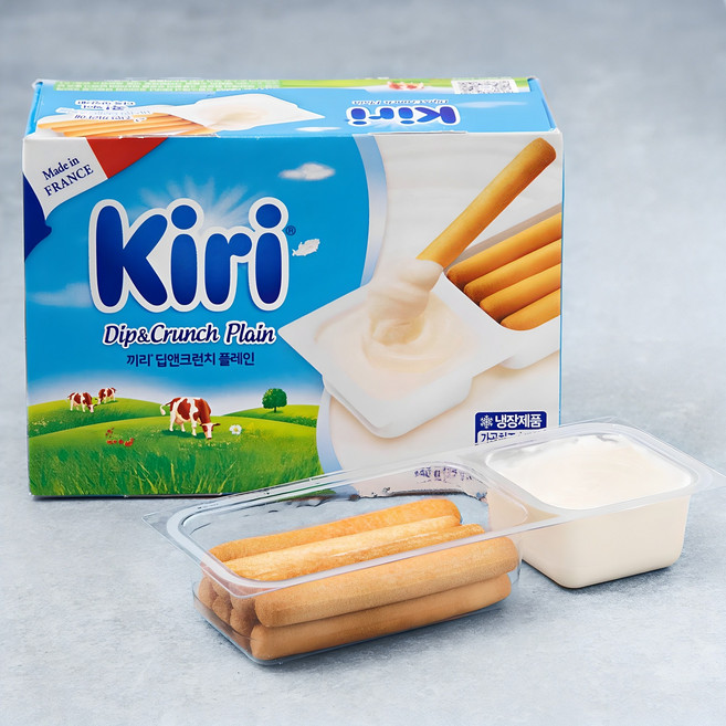 끼리 딥앤크런치 플레인 가공치즈 + 과자, 35g, 4개입, 1개