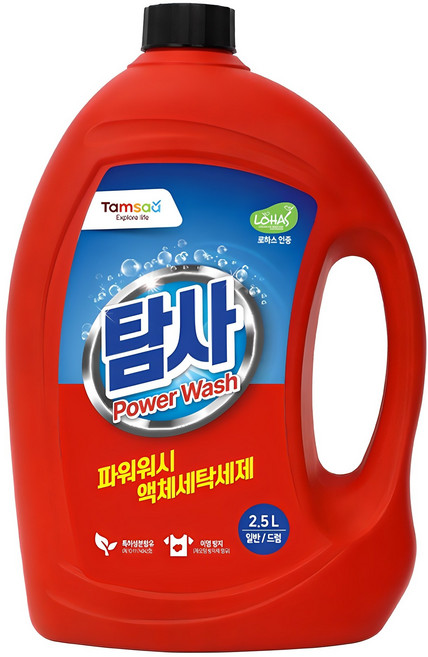 탐사 파워워시 액체세제, 2.5L, 1개