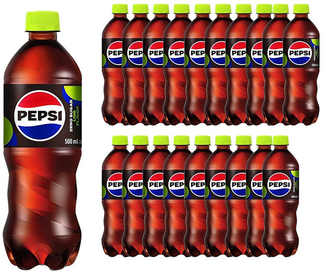 펩시 제로 슈거 라임향, 500ml, 20개