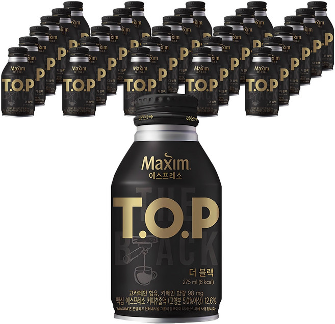 티오피 더 블랙 커피, 275ml, 48개, 48개