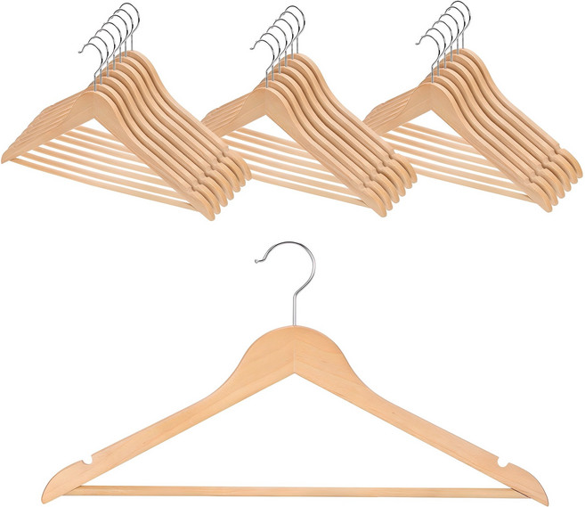 코멧 프리미엄 원목 옷걸이, 나무, 20개