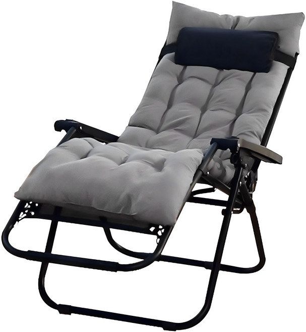 무중력 접이식 리클라이너 의자 + 쿠션 + 컵홀더, 혼합색상