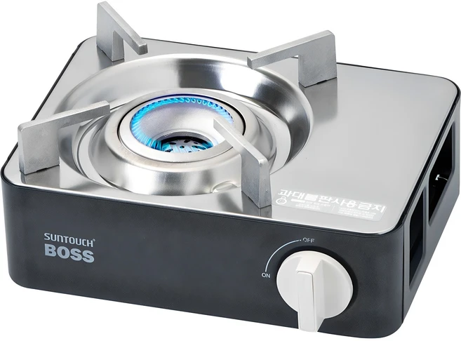 썬터치 보스 미니 휴대용 가스렌지 + 전용 케이스 세트, 네이비, 1개 - 쿠팡