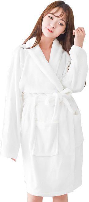 성원컴퍼니 심플 수면가운, 화이트, 1개