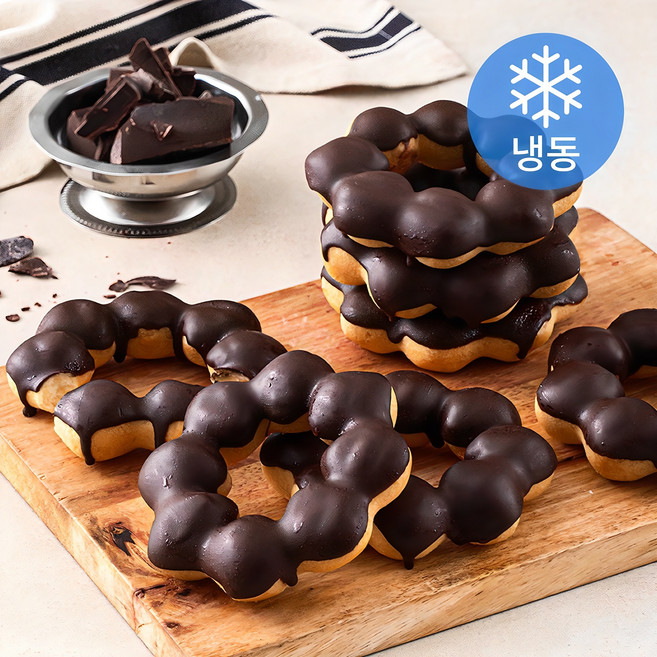 곰곰 카카오 츄이 도넛 (냉동), 55g, 10개입, 1개