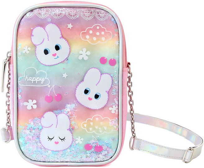 트윙클래빗 아동용 스팽글 다용도 크로스백