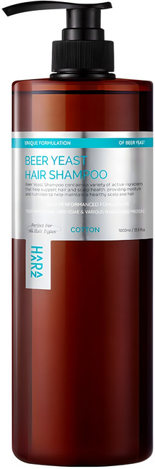 하라즈 맥주효모 샴푸 코튼향, 1L, 1개