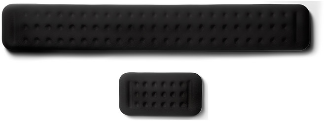 아이퀸 고급형 메모리폼 키보드 손목 받침대 + 마우스 손목 보호패드 세트, 블랙, 1세트