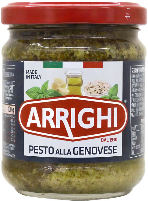 아리기 바질페스토 파스타소스, 190g, 1개