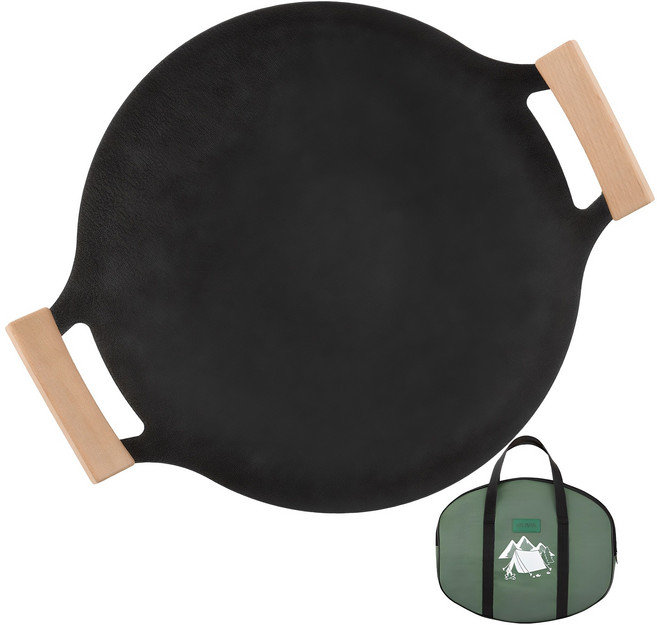 빌리빈 무쇠 캠핑 그리들팬 + 전용가방 세트, 39cm, 1세트