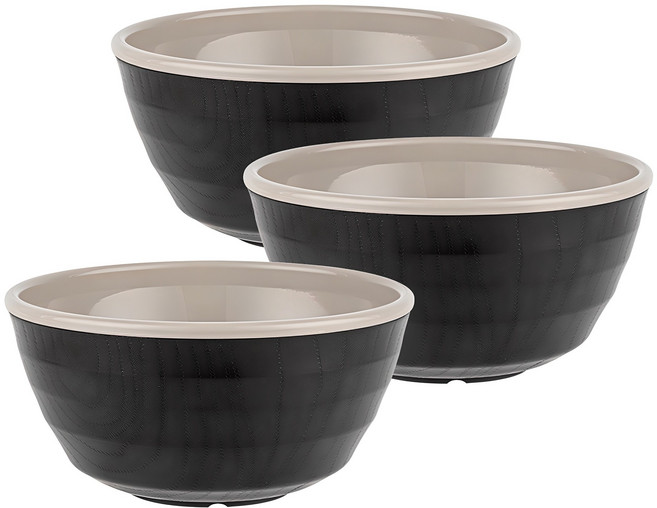 이지앤프리 한끼면기 기능성 우동기 라면그릇, 그레이, 3개