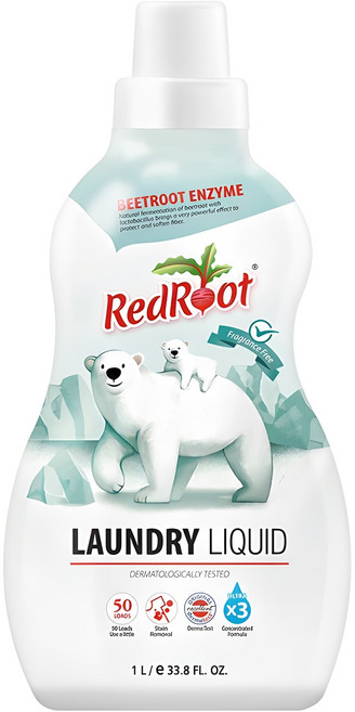 레드루트 세탁 유아 세제 본품 무향, 1L, 1개