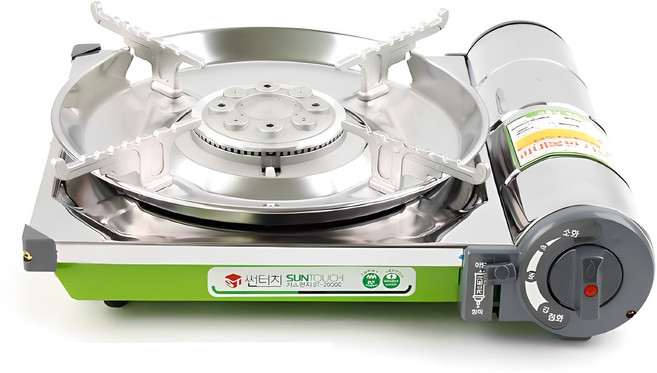 썬터치 휴대용 가스버너 ST-20000, 그린, 1개