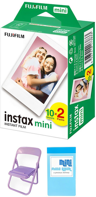 인스탁스 즉석 미니필름 20p + 포토체어 색상랜덤발송 + GL앨범, 1세트