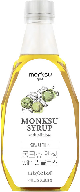 몽크슈 액상 위드 알룰로스, 1.3kg, 1개