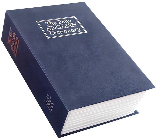 스토리빙 비밀 미니 책 금고 소형, 네이비