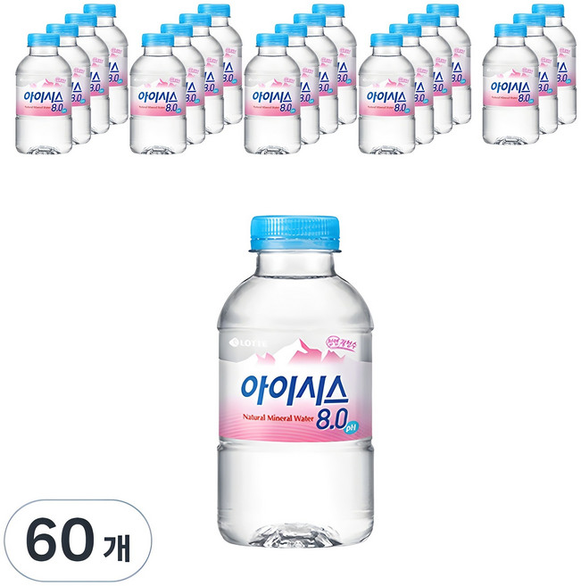 아이시스 8.0 생수, 200ml, 60개