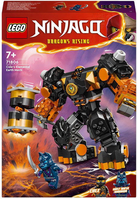 레고 닌자고 71806 콜의 엘리멘탈 어스 로봇, 혼합색상, 1개