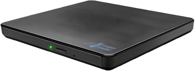 히타치엘지데이터스토리지 MULTI 슬림 외장ODD, GP62NB60(블랙), 1개