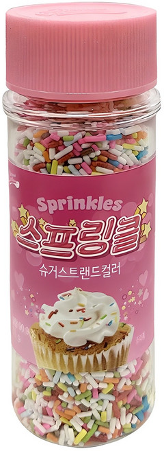 브레드가든 슈가 스트랜드 컬러 스프링클, 55g, 1개