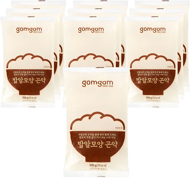 곰곰 밥알모양 곤약 10개, 2kg, 1개