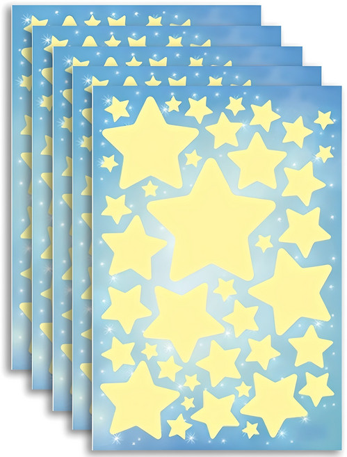 환타스틱스 야광별 스티커 5p, 큰별, 16 x 23.5 cm