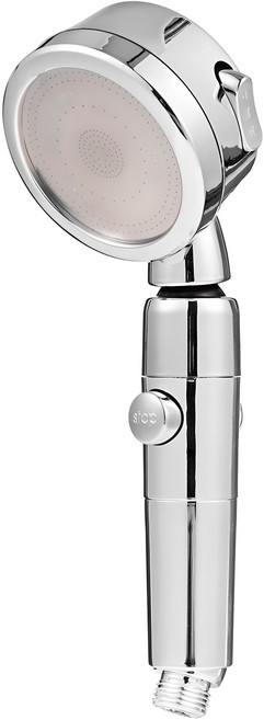 코멧 홈 3단 수압조절 절수 샤워기 헤드 실버, 1개