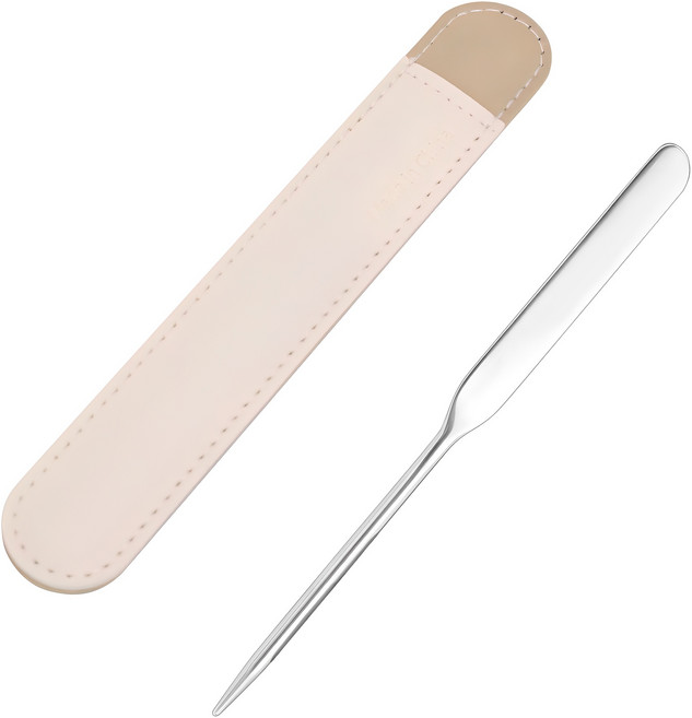 코멧 스테인리스 스틱 메이크업 스파츌라, 실버, 1개