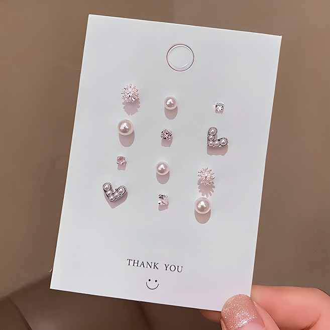 젤루나 여성용 러블리 블링 귀걸이 세트