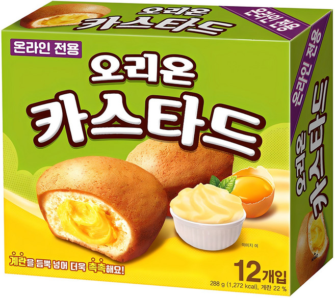 오리온 카스타드 12개입, 288g, 1개