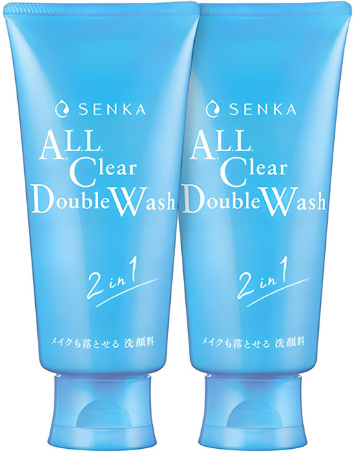 센카 올 클리어 더블 더블유 클렌징 폼, 120g, 2개