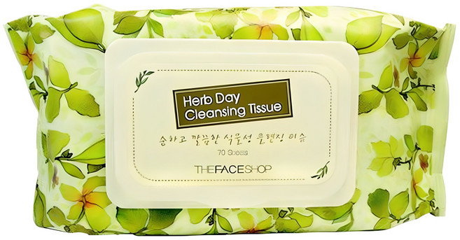 더페이스샵 허브데이 클렌징 티슈, 70매입, 1개