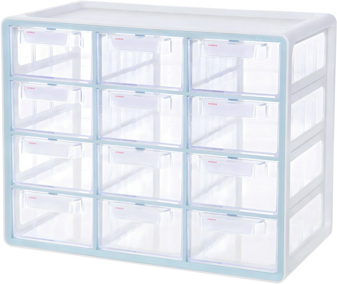 시스맥스 UP 시스템 멀티박스, 민트색, 12단