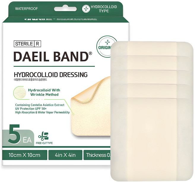 대일밴드 하이드로콜로이드 습윤밴드, 5개입, 1개